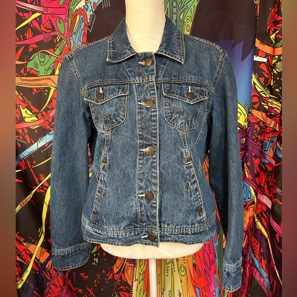 Vintage Bill Blass Denim Jacket Size XL Petite